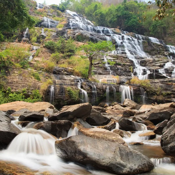 chasing waterfall